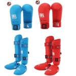 Mooto WKF Approved Karate Gloves and Shin Guard Set