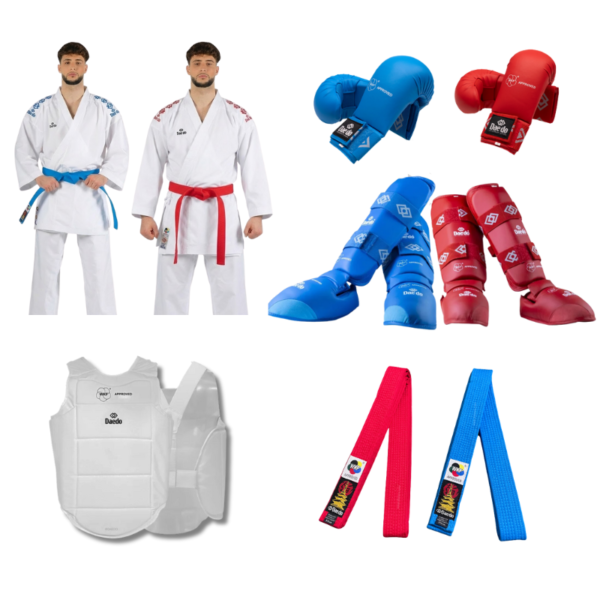 Daedo WKF Approved Complete Karate Kit With Body Protector