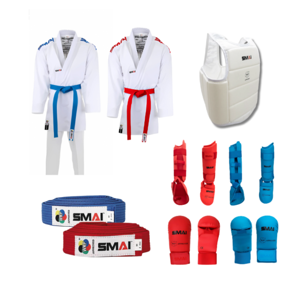 SMAI WKF Approved Complete Karate Kit With Body Protector